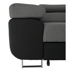 Диван угловой Tempo Kondela Gelan New Right (Black/Gray) Thumb