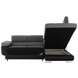 Диван угловой Tempo Kondela Gelan New Right (Black/Gray) Thumb
