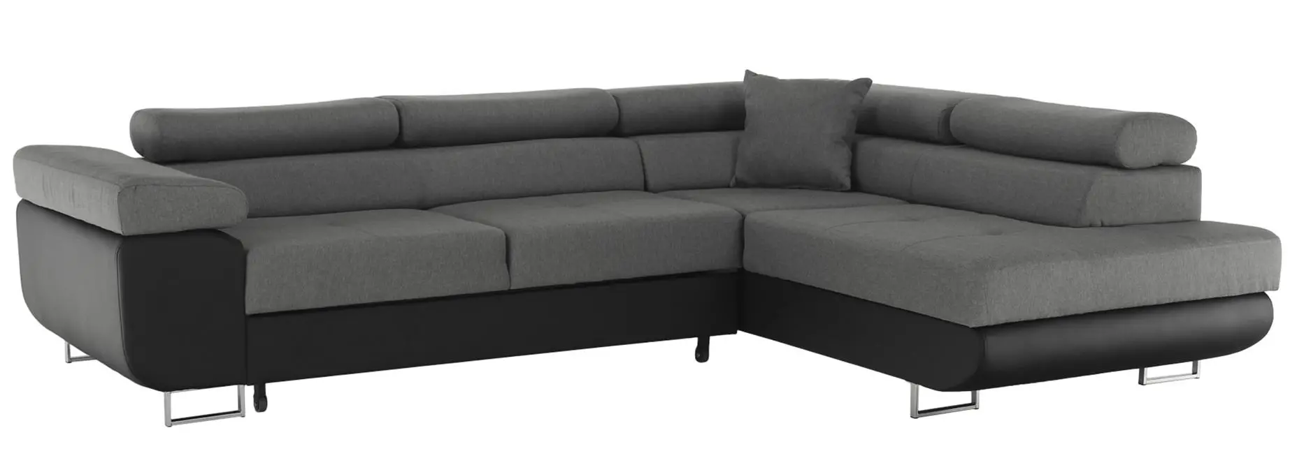 Диван угловой Tempo Kondela Gelan New Right (Black/Gray)