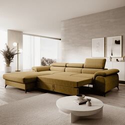 Диван угловой Tempo Kondela Horty Left (Mustard) Thumb