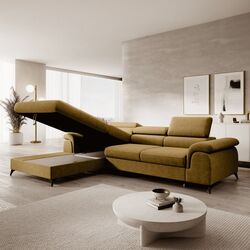 Диван угловой Tempo Kondela Horty Left (Mustard) Thumb