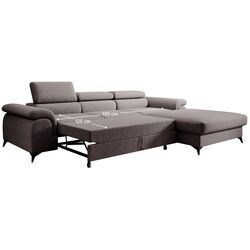 Canapea de colt Tempo Kondela Horty Right (Brown) Thumb