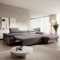 Canapea de colt Tempo Kondela Horty Right (Brown) Thumb