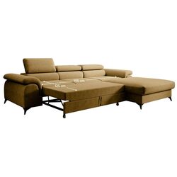 Canapea de colt Tempo Kondela Horty Right (Mustard) Thumb