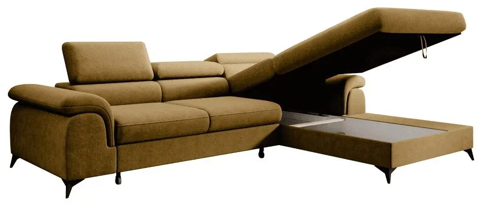 Canapea de colt Tempo Kondela Horty Right (Mustard)