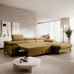 Canapea de colt Tempo Kondela Horty Right (Mustard) Thumb