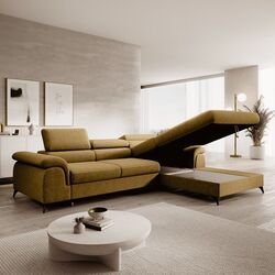 Canapea de colt Tempo Kondela Horty Right (Mustard) Thumb