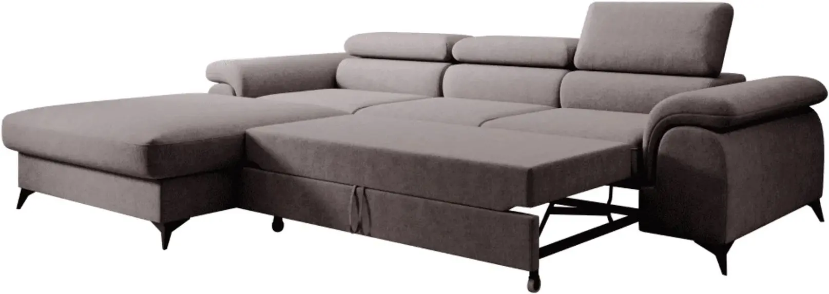 Диван угловой Tempo Kondela Horty Roh Left Whisper 04 (Brown)