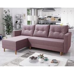 Диван угловой Tempo Kondela Izmin Roh Left (Antique Pink)