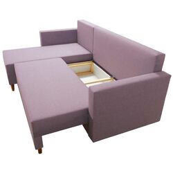 Canapea de colt Tempo Kondela Izmin Roh Left (Antique Pink) Thumb
