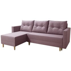 Canapea de colt Tempo Kondela Izmin Roh Left (Antique Pink) Thumb