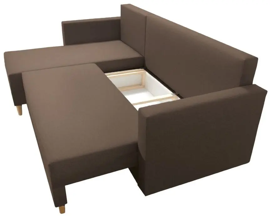 Canapea de colt Tempo Kondela Izmin Roh Left (Brown) - 4