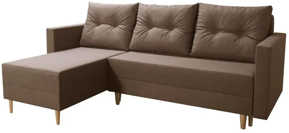 Canapea de colt Tempo Kondela Izmin Roh Left (Brown) - 5