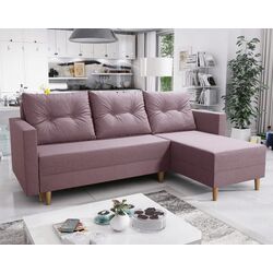 Диван угловой Tempo Kondela Izmin Roh Right (Antique Pink)