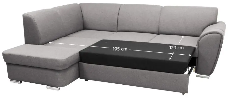 Canapea de colt Tempo Kondela Kenai Left (Grey)