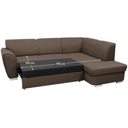 Диван угловой Tempo Kondela Kenai Right (Dark Brown) Thumb