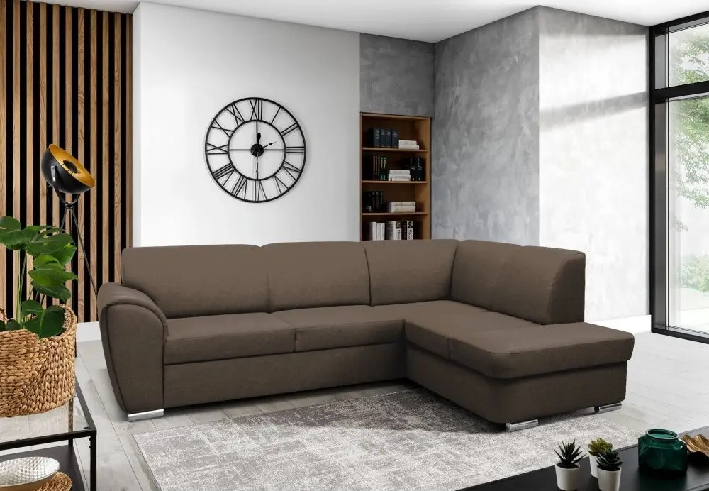 Диван угловой Tempo Kondela Kenai Right (Dark Brown)
