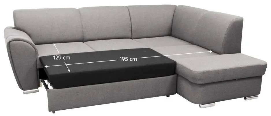 Canapea de colt Tempo Kondela Kenai Right (Grey)