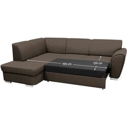 Canapea de colt Tempo Kondela Kenai Roh Left Melva 20 (Brown) Thumb