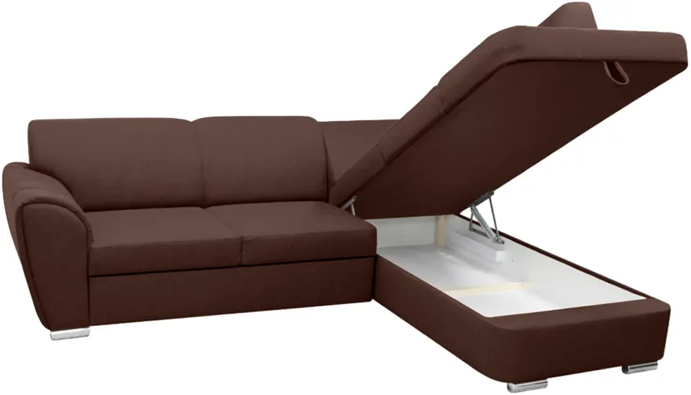 Canapea de colt Tempo Kondela Kenai Roh Right Malmo 26 (Brown)