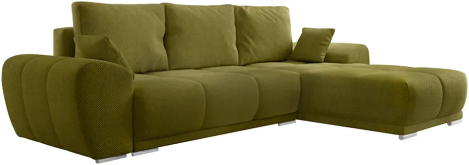 Диван угловой Tempo Kondela Kerim Roh Right Curio 35 (Olive)