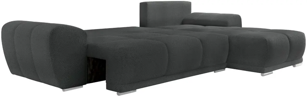 Canapea de colt Tempo Kondela Kerim Roh Right Curio 97 (Dark Gray)