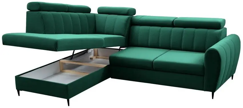 Canapea de colt Tempo Kondela Korio L (Emerald)