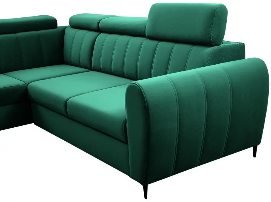 Canapea de colt Tempo Kondela Korio L (Emerald)