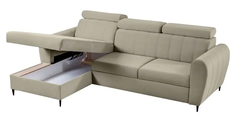 Canapea de colt Tempo Kondela Korio Left (Beige)