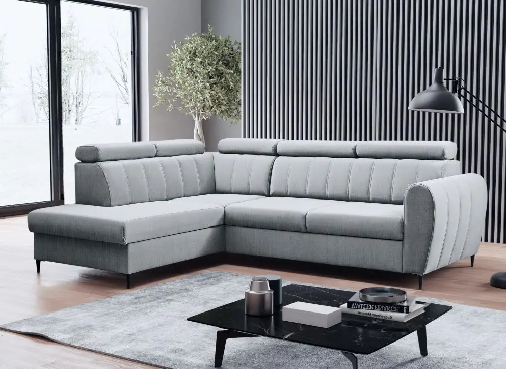 Canapea de colt Tempo Kondela Korio Left (Light Gray)
