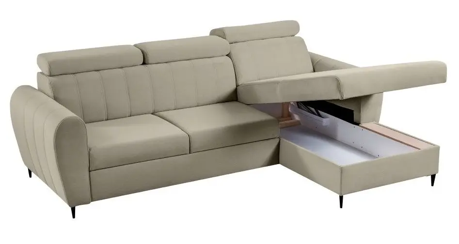 Canapea de colt Tempo Kondela Korio Right (Beige)