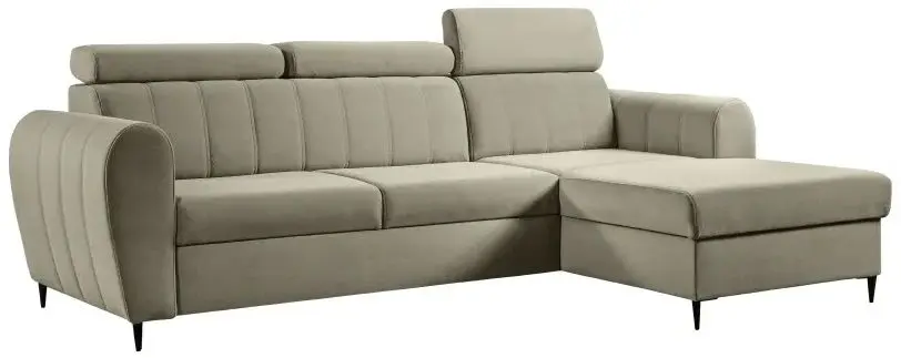 Canapea de colt Tempo Kondela Korio Right (Beige)