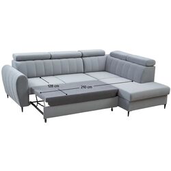 Диван угловой Tempo Kondela Korio Right (Light Gray) Thumb