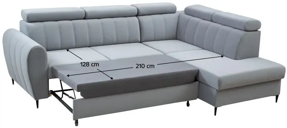 Диван угловой Tempo Kondela Korio Right (Light Gray)