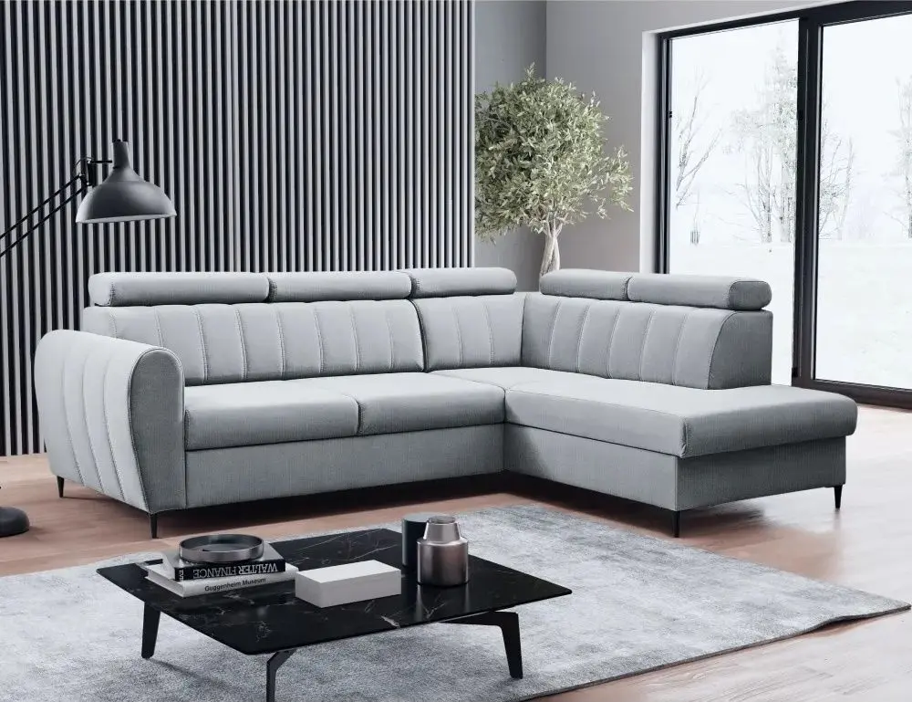 Диван угловой Tempo Kondela Korio Right (Light Gray)