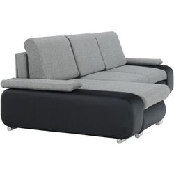 Диван угловой Tempo Kondela Late Left (Black/Gray) Thumb