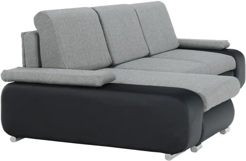 Диван угловой Tempo Kondela Late Left (Black/Gray) - 2