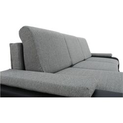 Диван угловой Tempo Kondela Late Left (Black/Gray) Thumb
