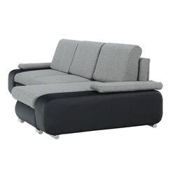 Диван угловой Tempo Kondela Late Right (Black/Gray) Thumb
