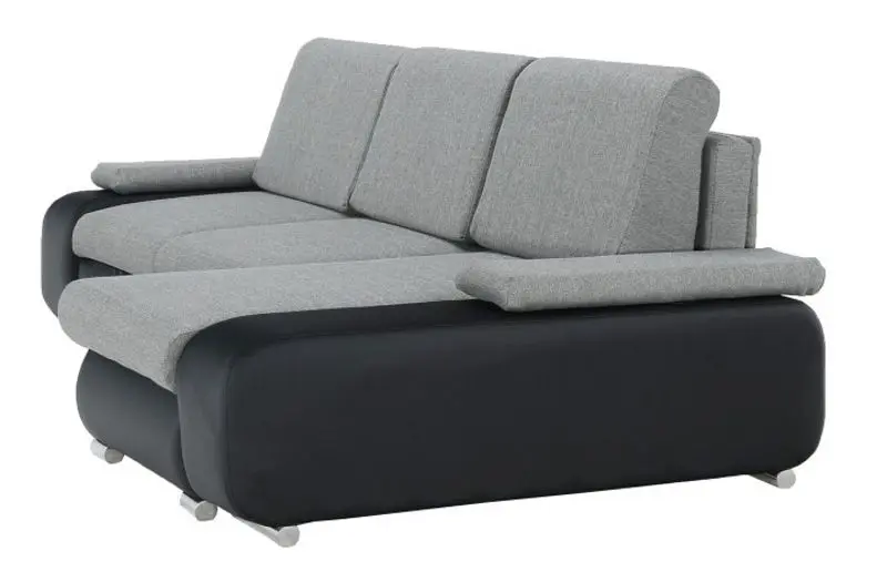 Диван угловой Tempo Kondela Late Right (Black/Gray) - 2