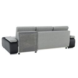 Диван угловой Tempo Kondela Late Right (Black/Gray) Thumb