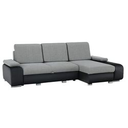 Диван угловой Tempo Kondela Late Right (Black/Gray)