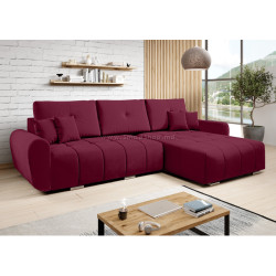 Диван угловой Tempo Kondela Longa Roh (Burgundy)
