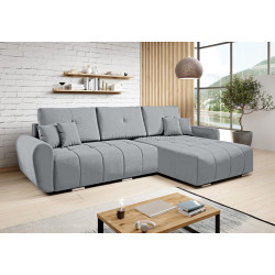 Canapea de colt Tempo Kondela Longa Roh Right Monolith 84 (Light Gray)