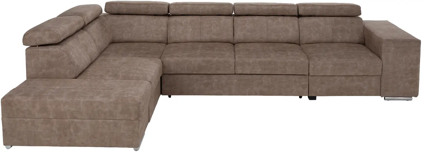 Canapea de colt Tempo Kondela Malaga Big Left (Beige)