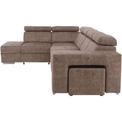 Canapea de colt Tempo Kondela Malaga Big Left (Beige) Thumb