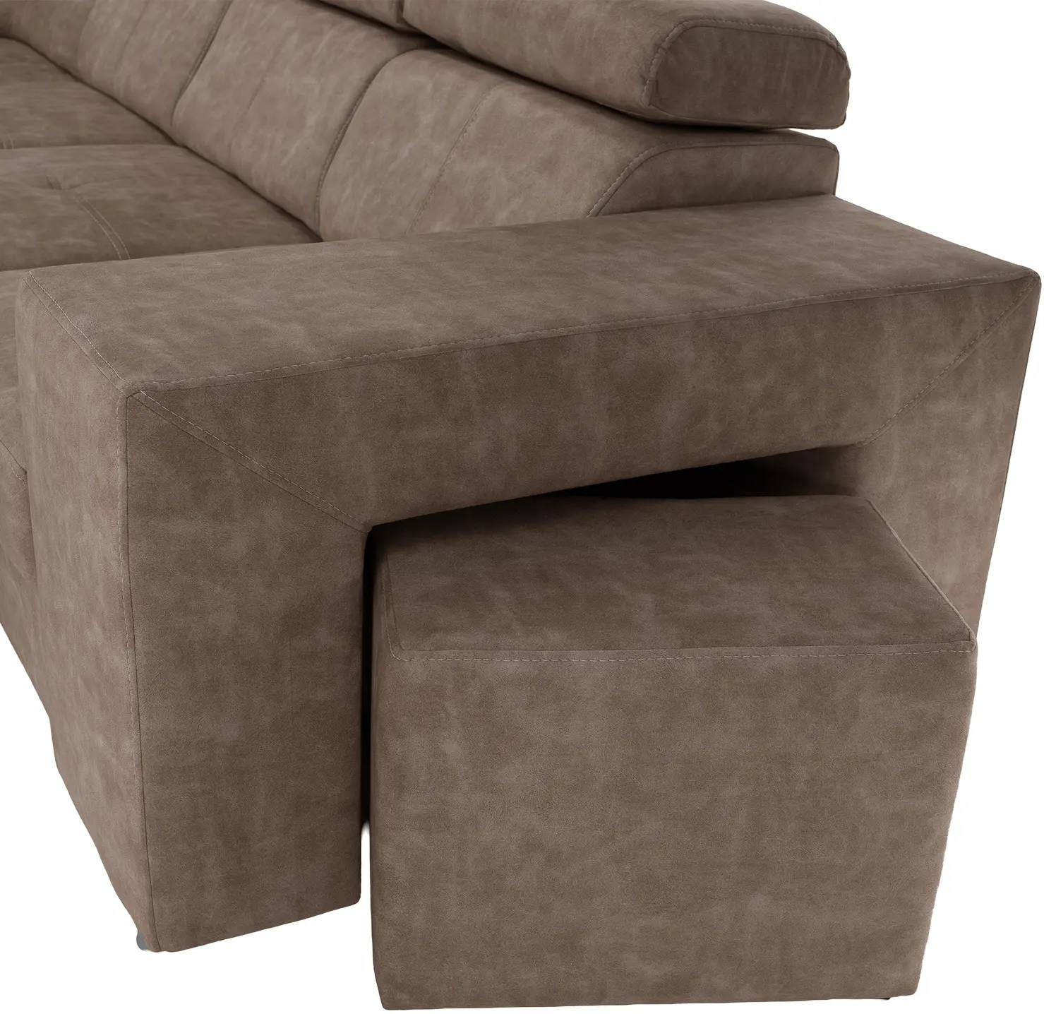 Canapea de colt Tempo Kondela Malaga Big Left (Beige)