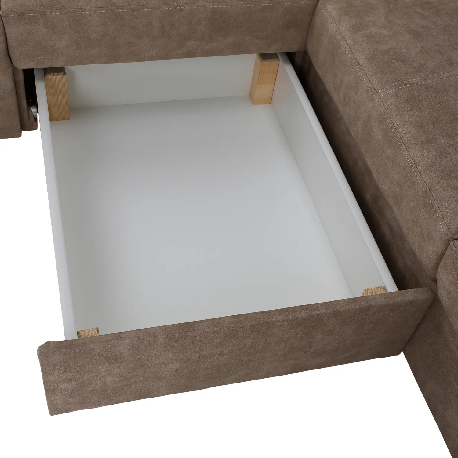 Canapea de colt Tempo Kondela Malaga Big Left (Beige)