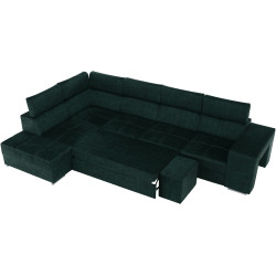 Диван угловой Tempo Kondela Malaga Big Left Country 11 (Emerald) Thumb