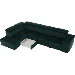 Диван угловой Tempo Kondela Malaga Big Left Country 11 (Emerald) Thumb